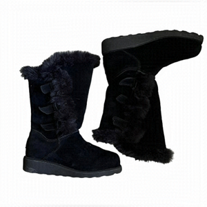 Bearpaw Women's Black Genevieve Boots Size 6